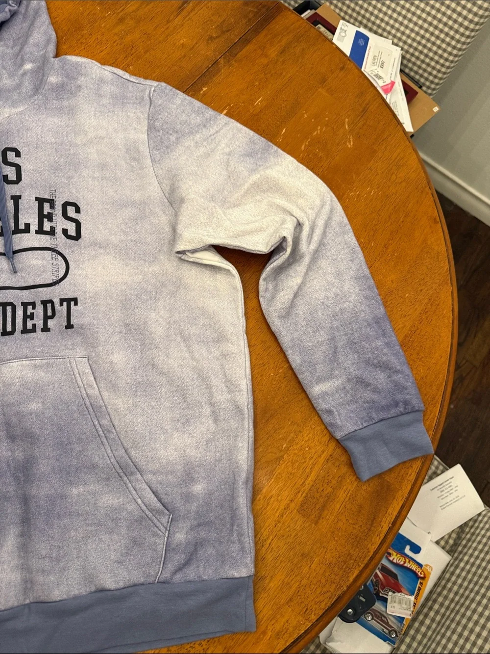 Adidas Los Angeles Athl Dept Hoodie - Faded Blue/Grey xxl